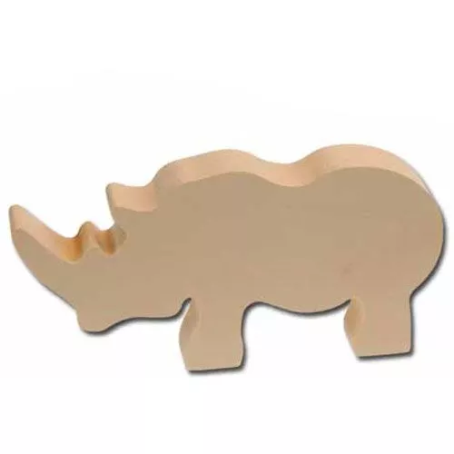 Kids At Work Snijhout Vorm - Neushoorn 1 Kids At Work Snijhout Vorm - Neushoorn