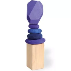 Grimm's Stapelset Kiezelstenen Limited Edition - Paars -speelgarages, auto's & voertuigen Winkel kiezels paars3