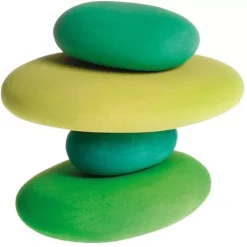 speelgarages, auto's & voertuigen Winkel 35 Grimm's Stapelset Kiezelstenen - Groen