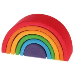 speelgarages, auto's & voertuigen Winkel 42 Grimm's Regenboog Stapeltoren - 6 Bogen 10,5 Cm