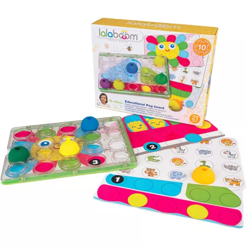 Lalaboom Activiteitenbord En Klikkralen - 20st 1 Lalaboom Activiteitenbord En Klikkralen - 20st