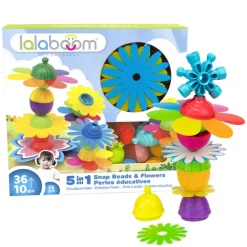 Lalaboom Educatieve Klikkralen Bloemen - 25st