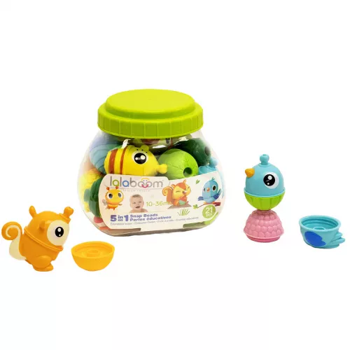 Lalaboom Educatieve Klikkralen Dieren - 21st 4 Lalaboom Educatieve Klikkralen Dieren - 21st - Afbeelding 4