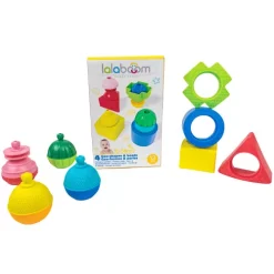 Lalaboom Geometrische Vormen En Klikkralen - 12st