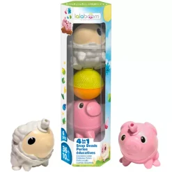 Lalaboom Klikkralen Schaap En Varken - 6st