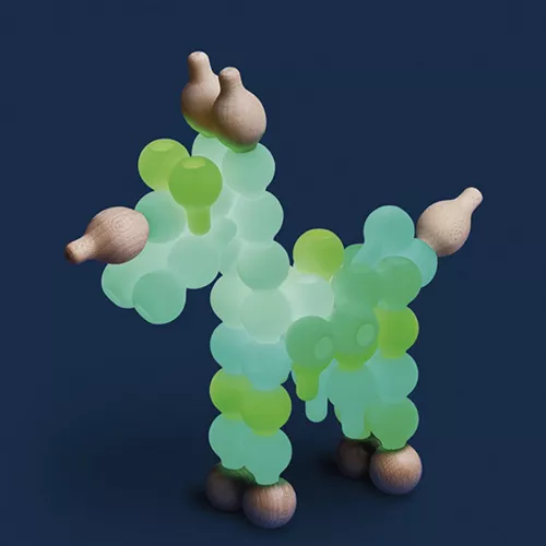 Lekkid Bouwset Nachtlamp Glow In The Dark - 38st 2 Lekkid Bouwset Nachtlamp Glow In The Dark - 38st - Afbeelding 2