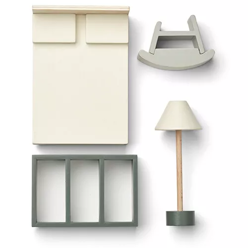 Liewood Poppenhuisslaapkamer Amanda - Hunter Green Mix 2 Liewood Poppenhuisslaapkamer Amanda - Hunter Green Mix - Afbeelding 2