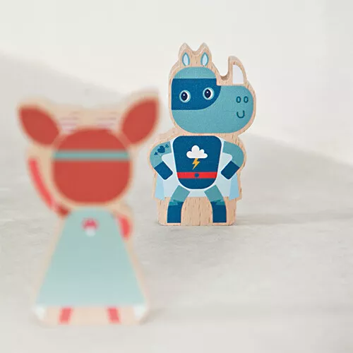 Lilliputiens Dierfiguren Superhelden - 5st 2 Lilliputiens Dierfiguren Superhelden - 5st - Afbeelding 2