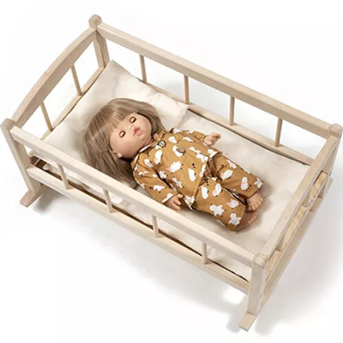 Minikane Poppenbed Met Bedbumper - Vichy Groen 4 Minikane Poppenbed Met Bedbumper - Vichy Groen - Afbeelding 4