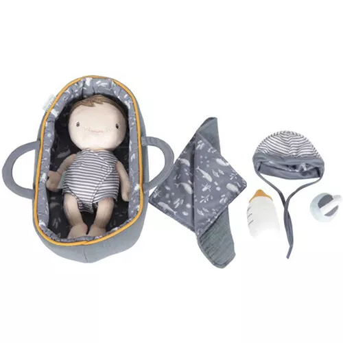 Little Dutch Lappenpop Met Reiswieg Jim - 24 Cm 2 Little Dutch Lappenpop Met Reiswieg Jim - 24 Cm - Afbeelding 2