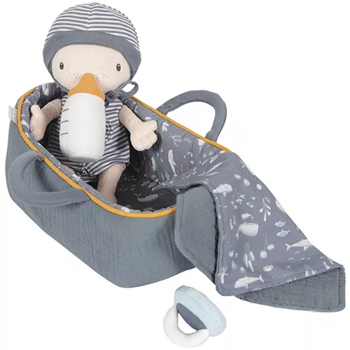 Little Dutch Lappenpop Met Reiswieg Jim - 24 Cm 1 Little Dutch Lappenpop Met Reiswieg Jim - 24 Cm