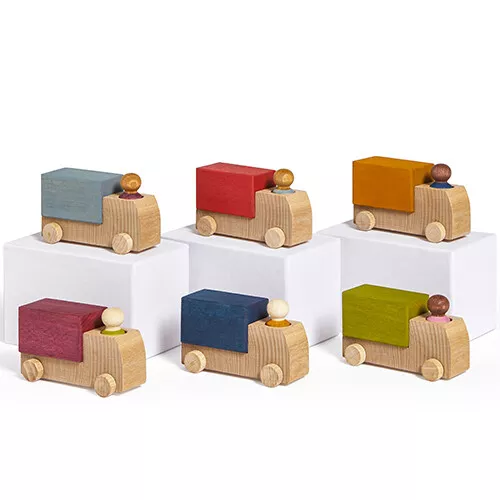 Lubulona Vrachtwagen Met Poppetje - Blauw 4 Lubulona Vrachtwagen Met Poppetje - Blauw - Afbeelding 4