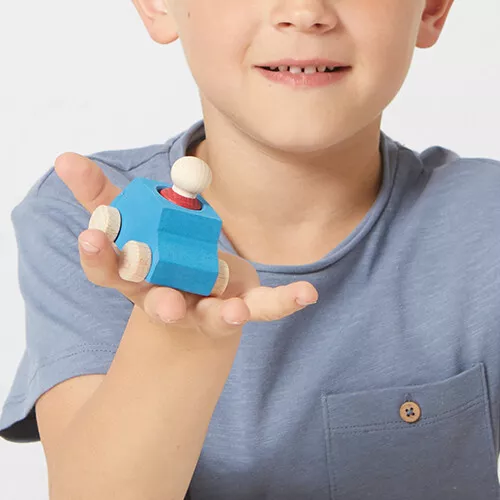 Lubulona Auto Met Poppetje - Lichtblauw 3 Lubulona Auto Met Poppetje - Lichtblauw - Afbeelding 3