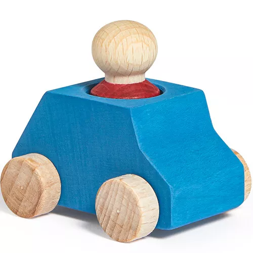 Lubulona Auto Met Poppetje - Lichtblauw 1 Lubulona Auto Met Poppetje - Lichtblauw