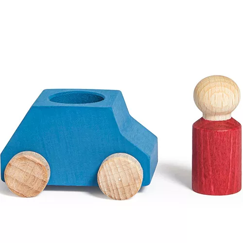 Lubulona Auto Met Poppetje - Lichtblauw 2 Lubulona Auto Met Poppetje - Lichtblauw - Afbeelding 2