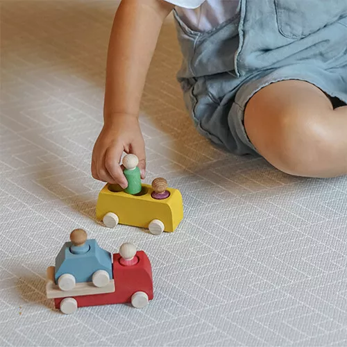 Lubulona Bus Met Poppetjes - Geel 2 Lubulona Bus Met Poppetjes - Geel - Afbeelding 2