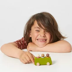 Lubulona Bus Met Poppetjes - Groen -speelgarages, auto's & voertuigen Winkel lubulona bus met poppetjes groen 1