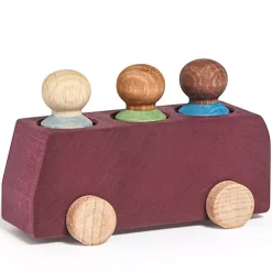 Lubulona Bus Met Poppetjes - Paars