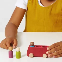 Lubulona Bus Met Poppetjes - Rood 10 Lubulona Bus Met Poppetjes - Rood -speelgarages, auto's & voertuigen Winkel lubulona bus met poppetjes rood 1