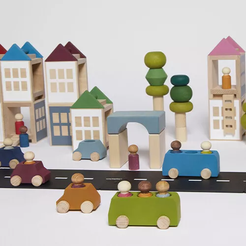 Lubulona Bus Met Poppetjes - Roze 4 Lubulona Bus Met Poppetjes - Roze - Afbeelding 4