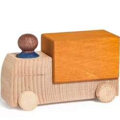 Lubulona Vrachtwagen Met Poppetje - Okergeel