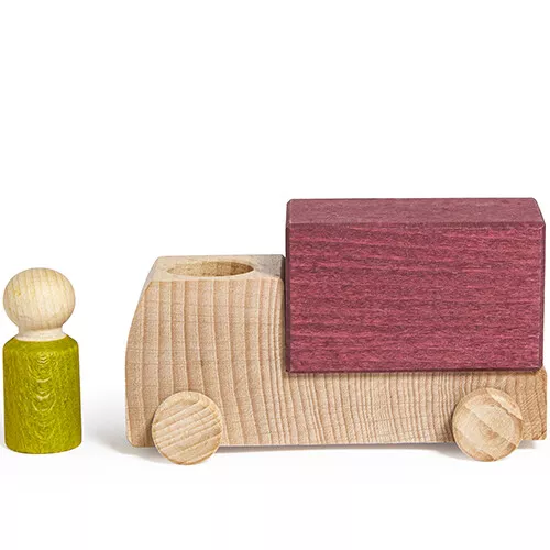 Lubulona Vrachtwagen Met Poppetje - Paars 2 Lubulona Vrachtwagen Met Poppetje - Paars - Afbeelding 2