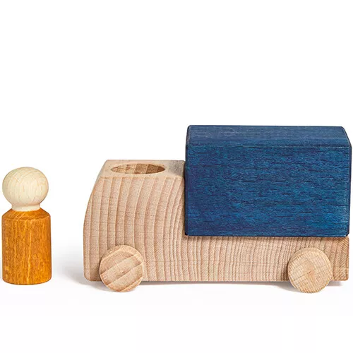 Lubulona Vrachtwagen Met Poppetje - Blauw 2 Lubulona Vrachtwagen Met Poppetje - Blauw - Afbeelding 2