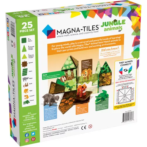 Magna-tiles Jungle Animals - 25st 6 Magna-tiles Jungle Animals - 25st - Afbeelding 6
