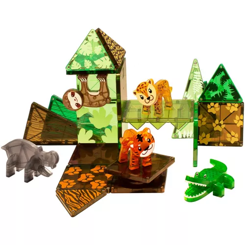 Magna-tiles Jungle Animals - 25st 3 Magna-tiles Jungle Animals - 25st - Afbeelding 3