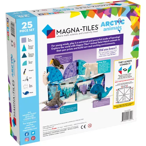 Magna-tiles Magnetische Tegels Arctic Animals - 25st 6 Magna-tiles Magnetische Tegels Arctic Animals - 25st - Afbeelding 6