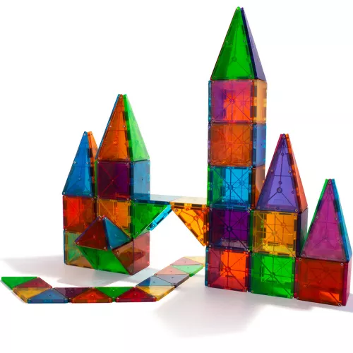 Magna-tiles Magnetische Tegels Clear Colors - 100st 5 Magna-tiles Magnetische Tegels Clear Colors - 100st - Afbeelding 5