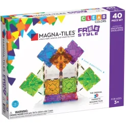Magna-tiles Magnetische Tegels Clear Colors - Freestyle - 40st