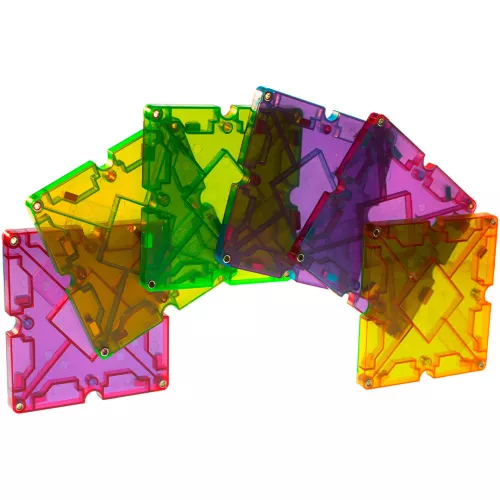 Magna-tiles Magnetische Tegels Clear Colors - Freestyle - 40st 4 Magna-tiles Magnetische Tegels Clear Colors - Freestyle - 40st - Afbeelding 4