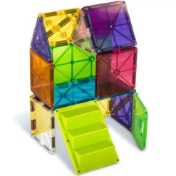 Magna-tiles Magnetische Tegels Clear Colors - House - 28st 10 Magna-tiles Magnetische Tegels Clear Colors - House - 28st -speelgarages, auto's & voertuigen Winkel magna tiles magnetische tegels clear colors house 28st 6