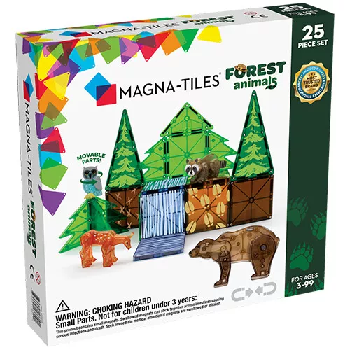 Magna-tiles Magnetische Tegels Forest Animals - 25st 1 Magna-tiles Magnetische Tegels Forest Animals - 25st