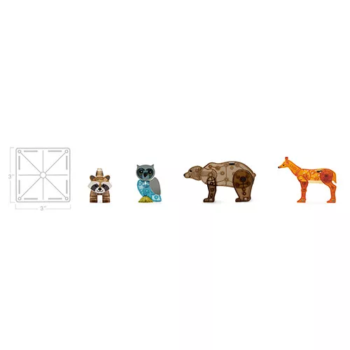 Magna-tiles Magnetische Tegels Forest Animals - 25st 3 Magna-tiles Magnetische Tegels Forest Animals - 25st - Afbeelding 3