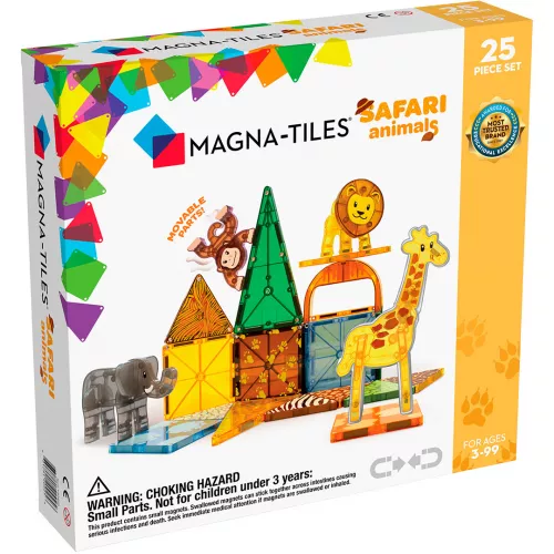Magna-tiles Magnetische Tegels Safari Animals - 25st 1 Magna-tiles Magnetische Tegels Safari Animals - 25st
