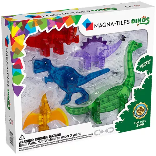 Magna-tiles Uitbreidingsset Dinos - 5st 1 Magna-tiles Uitbreidingsset Dinos - 5st