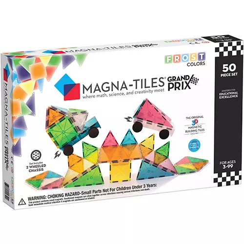 Magna-tiles Magentische Tegels Frost Colors - Grand Prix - 50st 1 Magna-tiles Magentische Tegels Frost Colors - Grand Prix - 50st