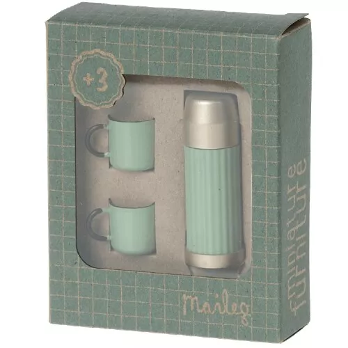 Maileg Poppenthermosfles En Mokken - Mint 2 Maileg Poppenthermosfles En Mokken - Mint - Afbeelding 2
