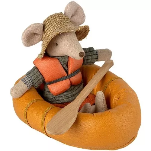 Maileg Poppenboot Met Zwemvest - Geel 2 Maileg Poppenboot Met Zwemvest - Geel - Afbeelding 2