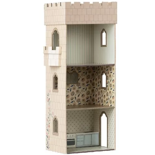 Maileg Poppenhuis Kasteeltoren Met Keuken - 62 Cm 2 Maileg Poppenhuis Kasteeltoren Met Keuken - 62 Cm - Afbeelding 2