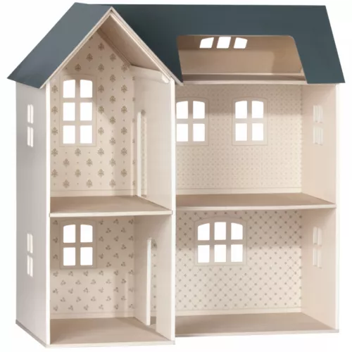 Maileg Poppenhuis Met Behang - 80 Cm 1 Maileg Poppenhuis Met Behang - 80 Cm