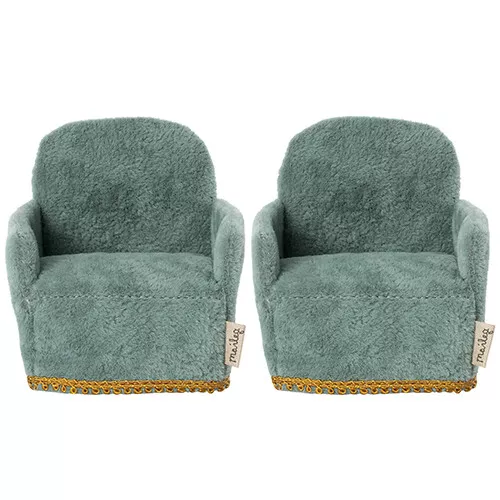Maileg Poppenhuisstoelen - 8 Cm - 2st 2 Maileg Poppenhuisstoelen - 8 Cm - 2st - Afbeelding 2