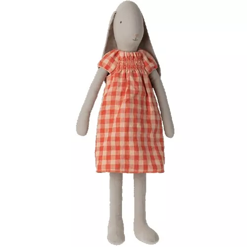 Maileg Poppenkleding Geruite Jurk - Knuffelkonijn - Maat 5 2 Maileg Poppenkleding Geruite Jurk - Knuffelkonijn - Maat 5 - Afbeelding 2