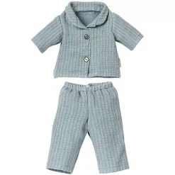 Maileg Poppenkleding Pyjama - Blauw - Teddy Dad