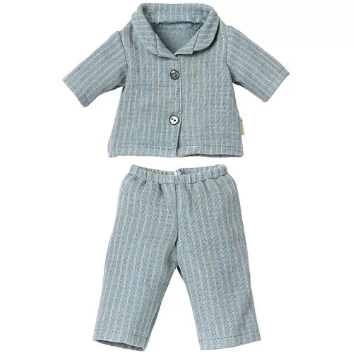 Maileg Poppenkleding Pyjama - Blauw - Teddy Dad 1 Maileg Poppenkleding Pyjama - Blauw - Teddy Dad