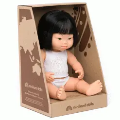 Miniland Babypop Aziatisch Meisje Met Het Syndroom Van Down - 38 Cm -speelgarages, auto's & voertuigen Winkel miniland babypop aziatisch meisje met het syndroom van down 38 cm 1
