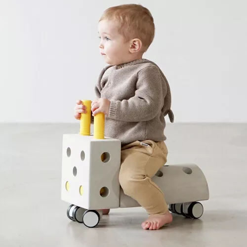 Modu Loopauto Tiny Ride Geel 2 Modu Loopauto Tiny Ride Geel - Afbeelding 2