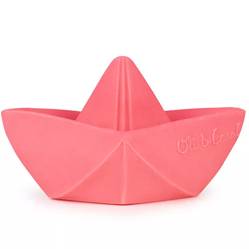 Oli & Carol Bijt- & Badspeelgoed Bootje - Roze 1 Oli & Carol Bijt- & Badspeelgoed Bootje - Roze